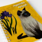 Agenda anual anillada "Gato" Asociación de Pintores con la Boca y con el Pie
