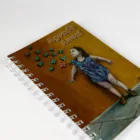 Agenda anual anillada "Niña y Mariposas" Asociación de Pintores con la Boca y con el Pie
