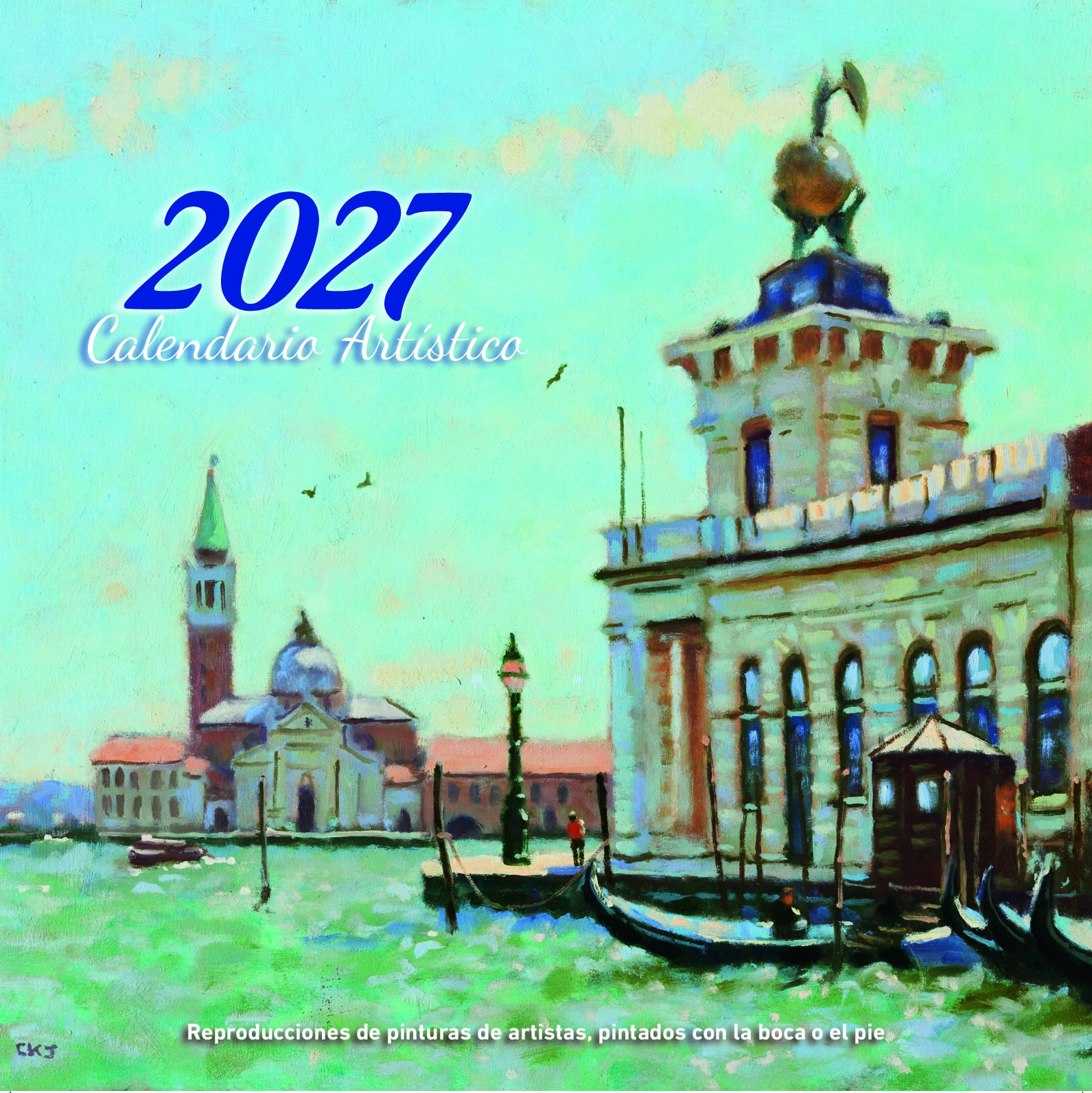Calendario artístico de pared