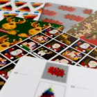 Papel de regalo de Navidad Asociación de Pintores con la Boca y con el Pie