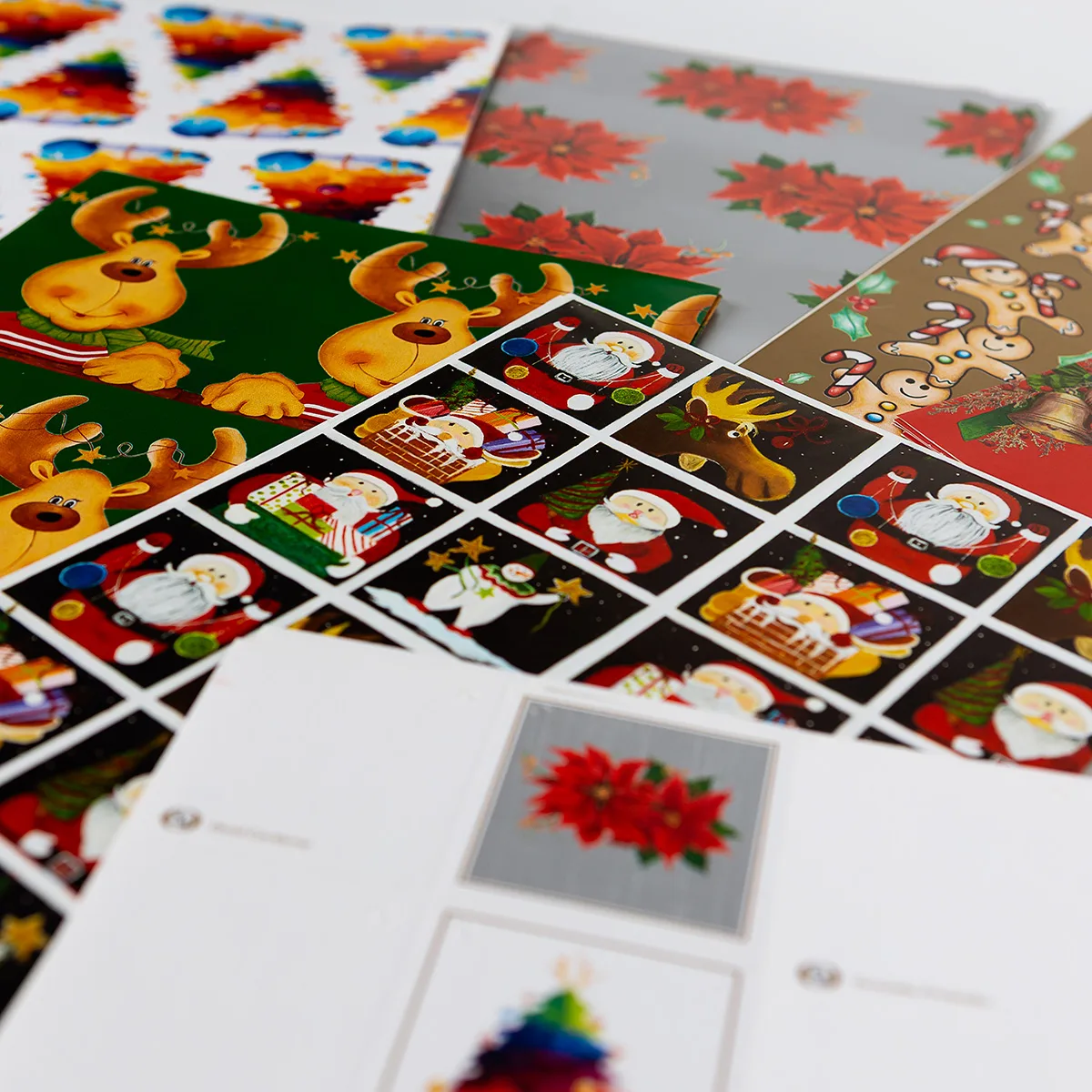Papel de regalo de Navidad Asociación de Pintores con la Boca y con el Pie
