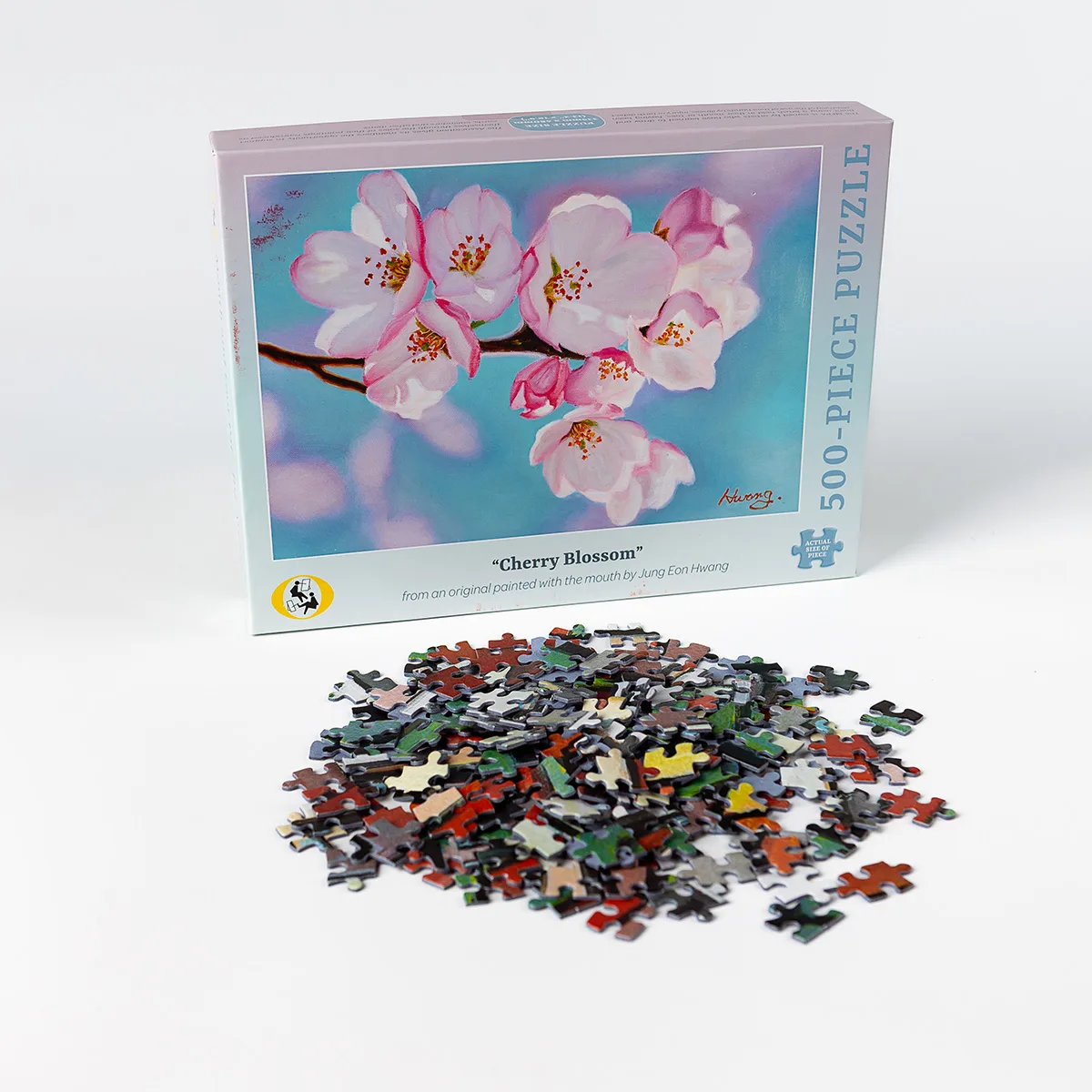 Puzzle "Flores" Asociación de Pintores con la Boca y con el Pie