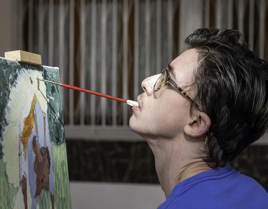 Bruno Asociación de Pintores con la Boca y con el Pie