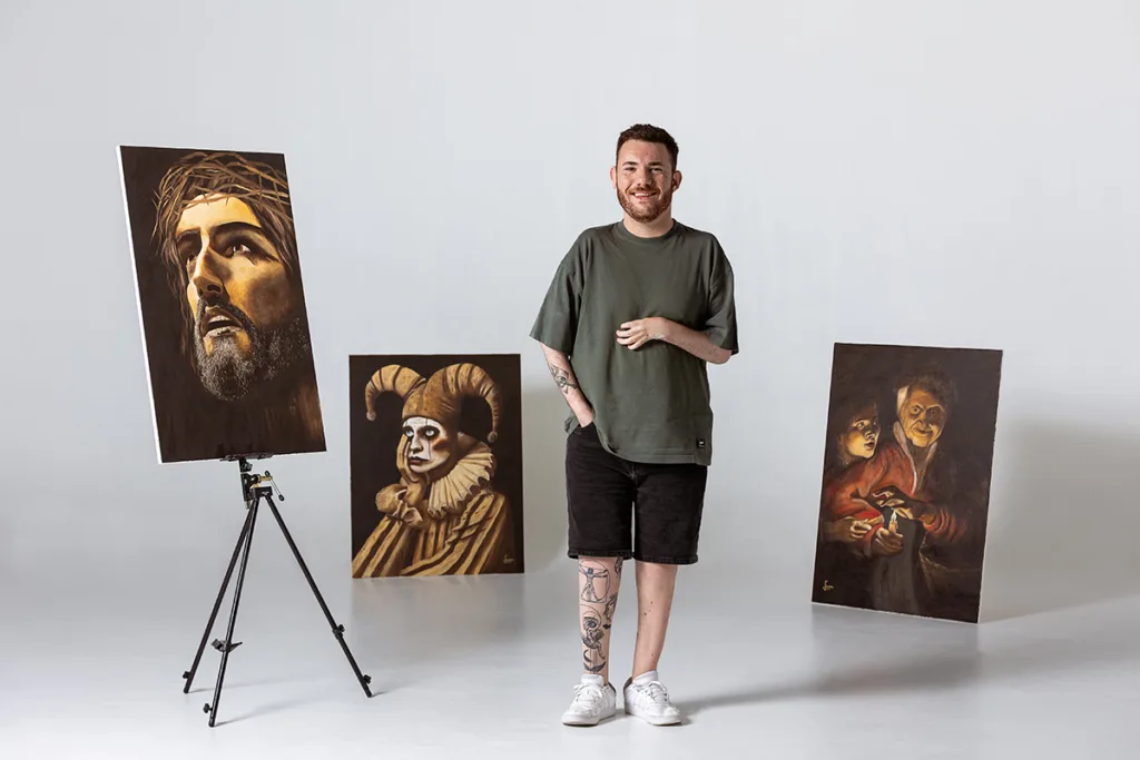 Lorenzo Higueras Mariana Asociación de Pintores con la Boca y con el Pie