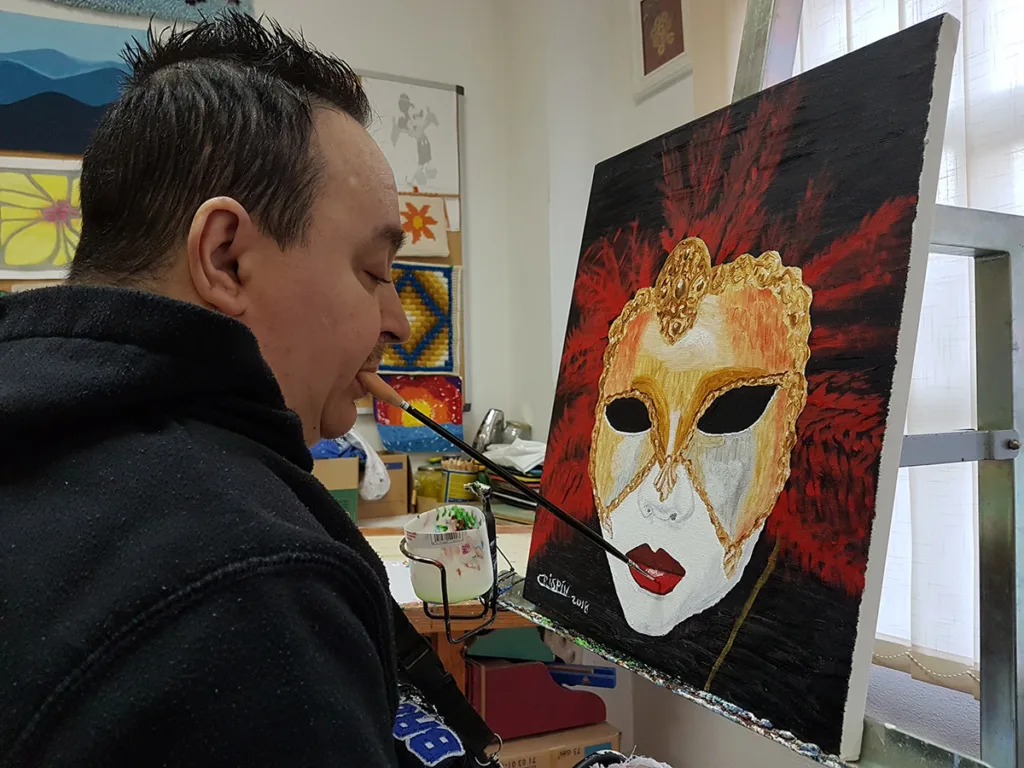 Jesús María Martínez Asociación de Pintores con la Boca y con el Pie