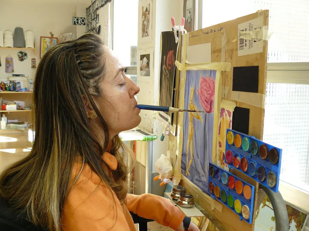 Marta de Frutos Asociación de Pintores con la Boca y con el Pie