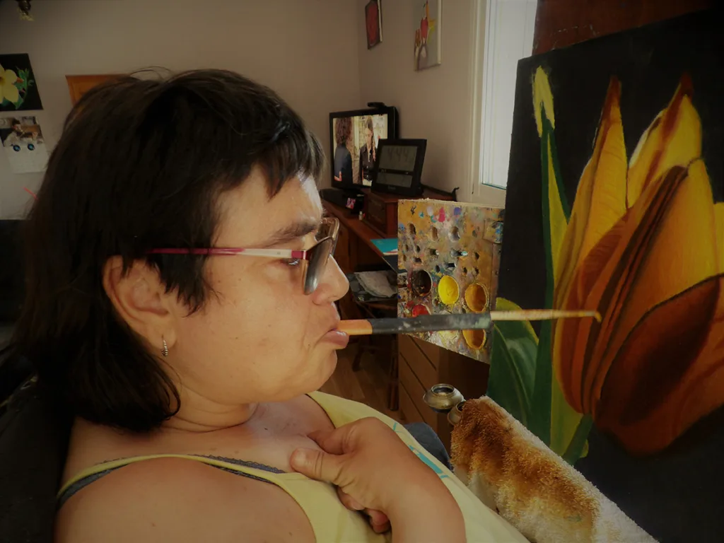 Pilar Gancedo Asociación de Pintores con la Boca y con el Pie