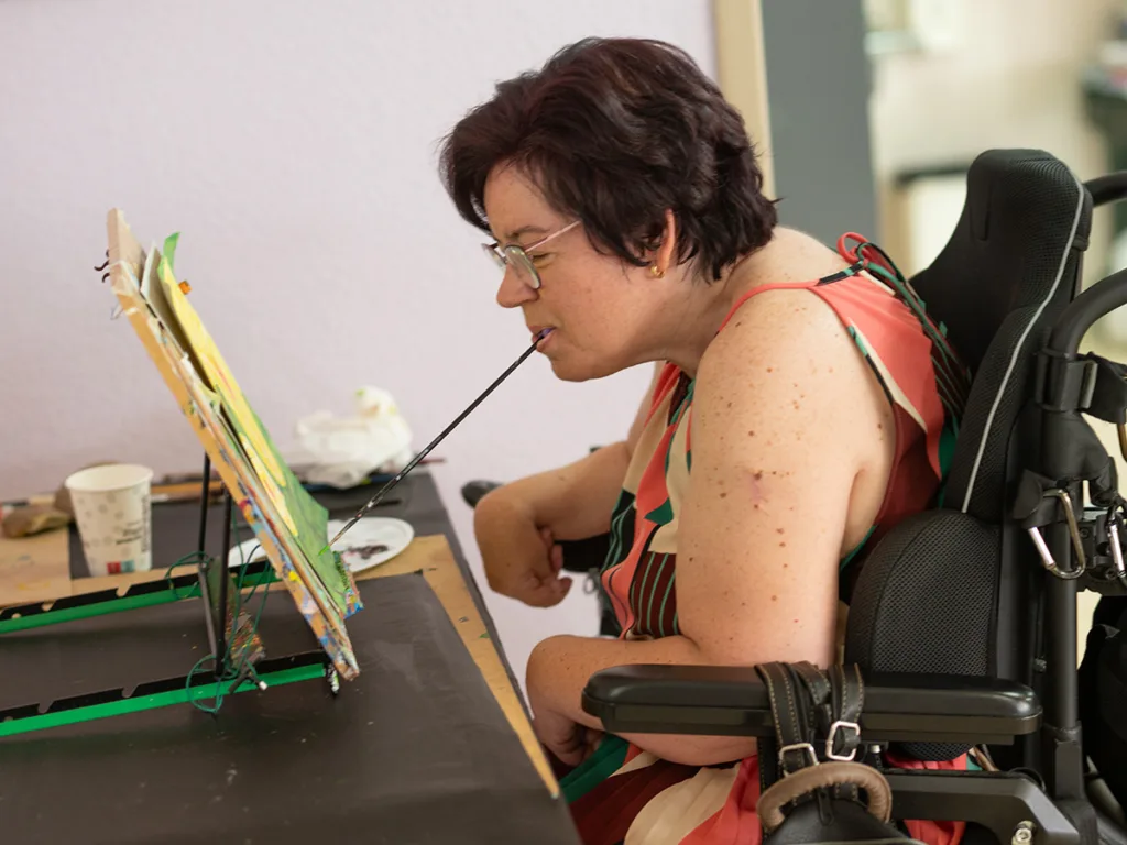 Sonia Jiménez Asociación de Pintores con la Boca y con el Pie