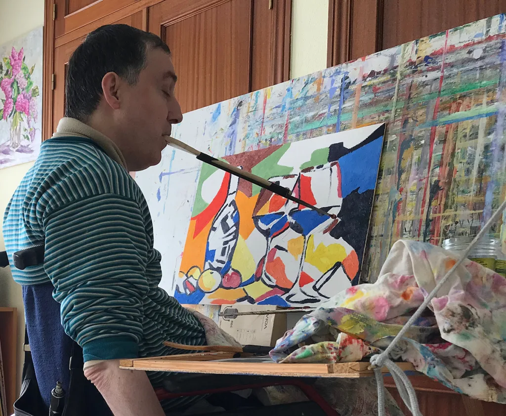 Sonia Jiménez Asociación de Pintores con la Boca y con el Pie