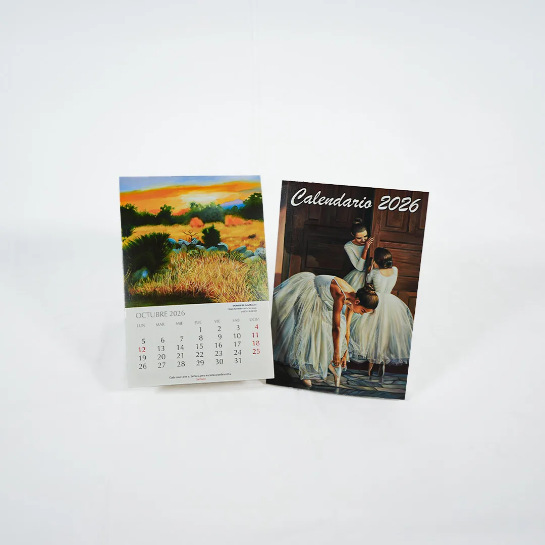 Tarjetas de Navidad y calendario de mesa Asociación de Pintores con la Boca y con el Pie